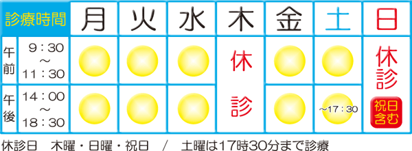 アルプデンタルクリニック診療時間表