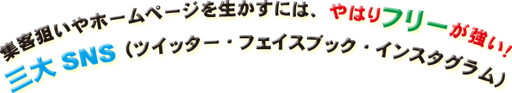 3大SNS（ツイッター・フェイスブック・インスタグラム）の連動