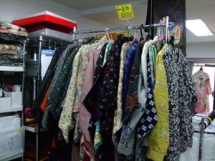 A recycled kimono in the Tachikawa and a shop of the belt of the belt