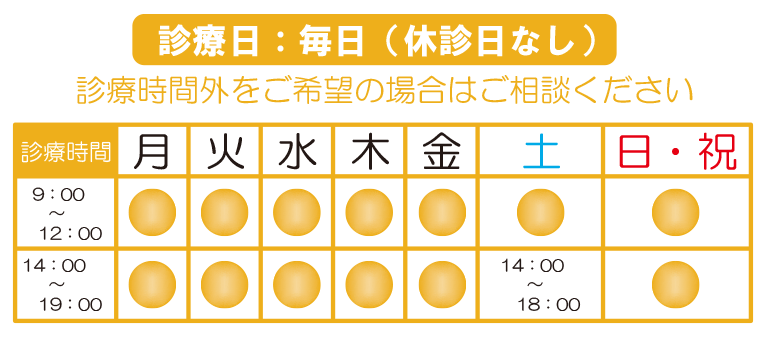 診療時間表